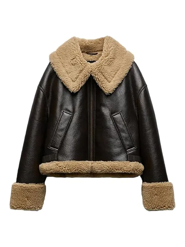 Womens Lamb Motorcycle Leather Jacket