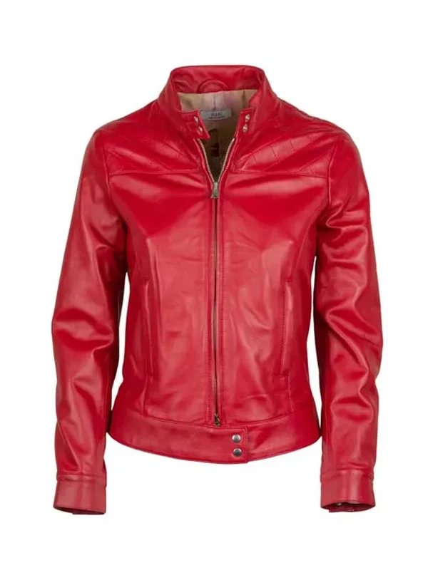 Women’s Real Cafe Racer Leather Jacket