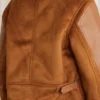 Womens Shearling Fur Leather Jacket