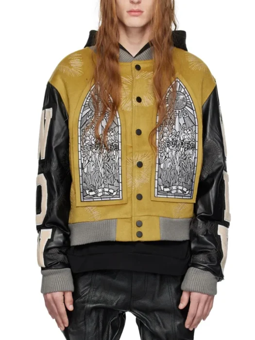 Yellow & Black Namesake Bomber Jacket