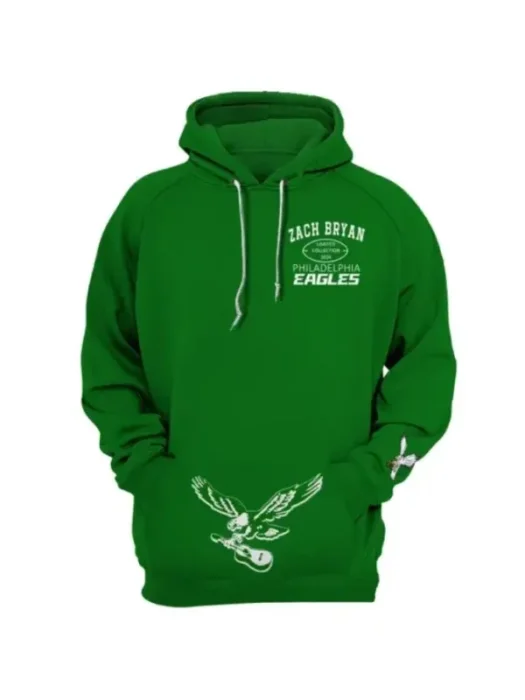 Zach Bryan Eagles green Hoodie