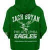 Zach Bryan Eagles green back Hoodie