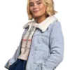 Doctor Who Ruby Sunday Blue Denim Sherpa Jacket