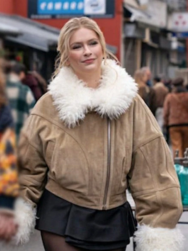 Emily in Paris S04 Camille Beige Jacket