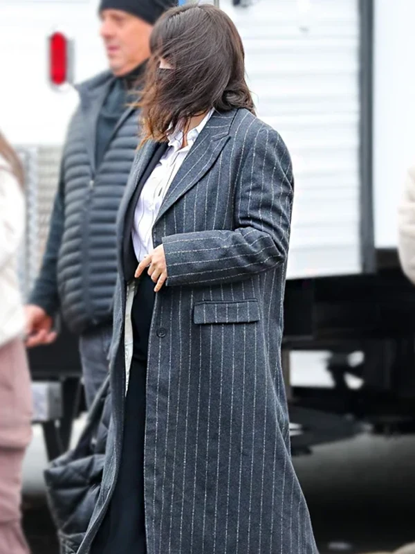 Mabel Mora Only Murders In The Building S03 Pinstripe Coat