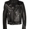 Men Amiri Black Biker Leather Jacket