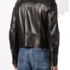 Men Biker Leather Jacket Amiri Back