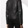 Men Biker Leather Jacket Dsquared Back