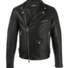 Men Dsquared Biker Leather Jacket