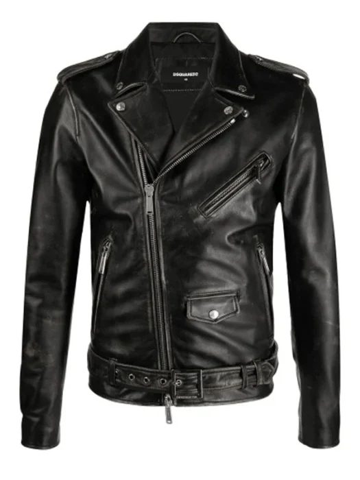 Men Ibrahimović Biker Leather Jacket