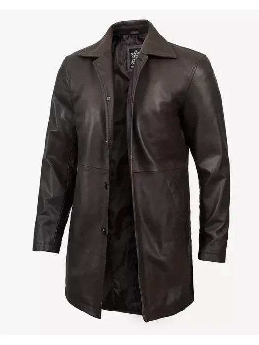 Men’s Brown Real Lambskin Leather Coat