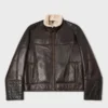 Mens DAVIDSON Bomber Style Shearling Jacket