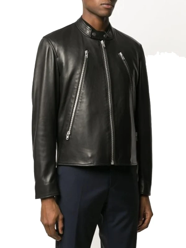 Mens Maison Margiela zipped details biker jacket