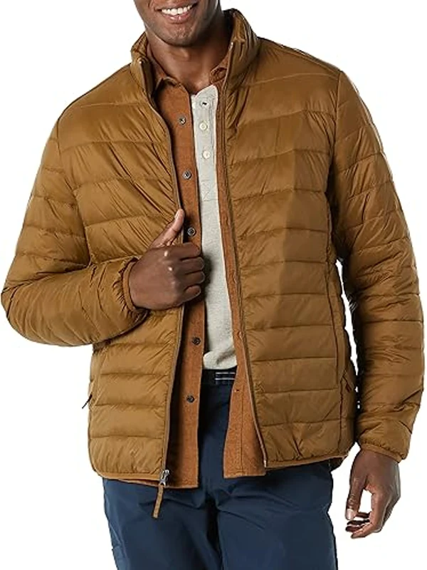 Men’s Packable Lightweight Water-Resistant Puffer Jacket Front