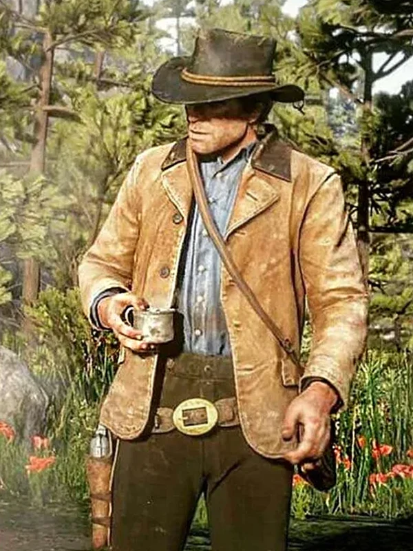 Red Dead Redemption 2 Arthur Morgan Brown Leather Jacket