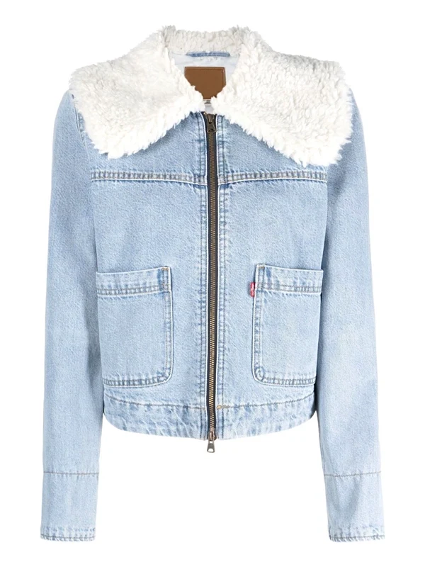 Ruby Sunday Doctor Who Blue Denim Sherpa Jacket