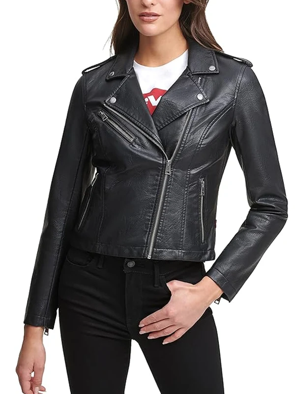 Women’s The Classic Faux Moto Leather Jacket