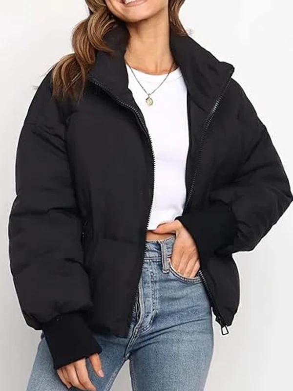 Women’s Winter Cropped Puffer Short Warm Jacket