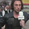 Aaron Taylor-Johnson Kraven the Hunter 2024 Black Leather Jacket