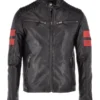 Alistair Men’s Black Racer Leather jacket