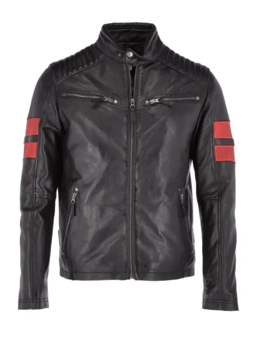 Alistair Men’s Black Racer Leather jacket