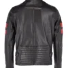 Alistair Men’s Black Racer Leather jacket Back