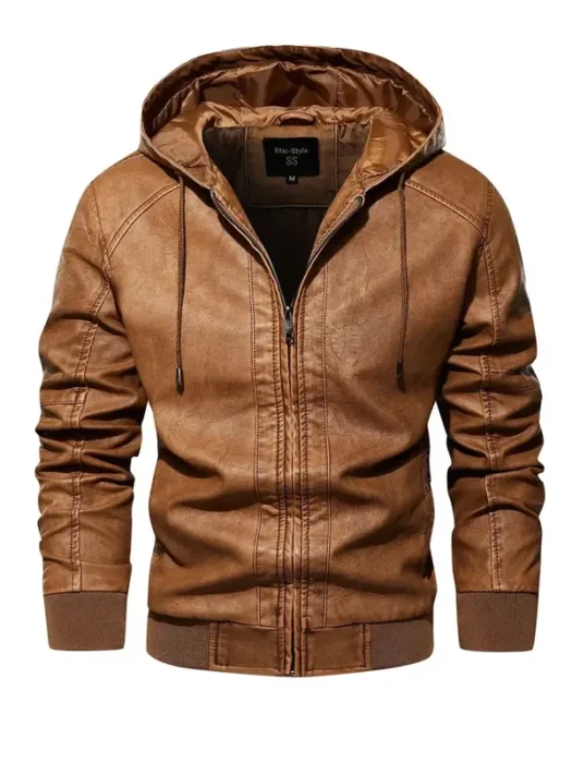 Antioch Men’s Brown Hooded Jacket