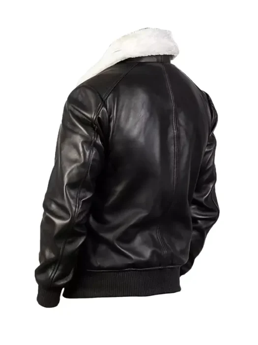 Brockton Men’s G-1 Bomber Leather Jacket Back