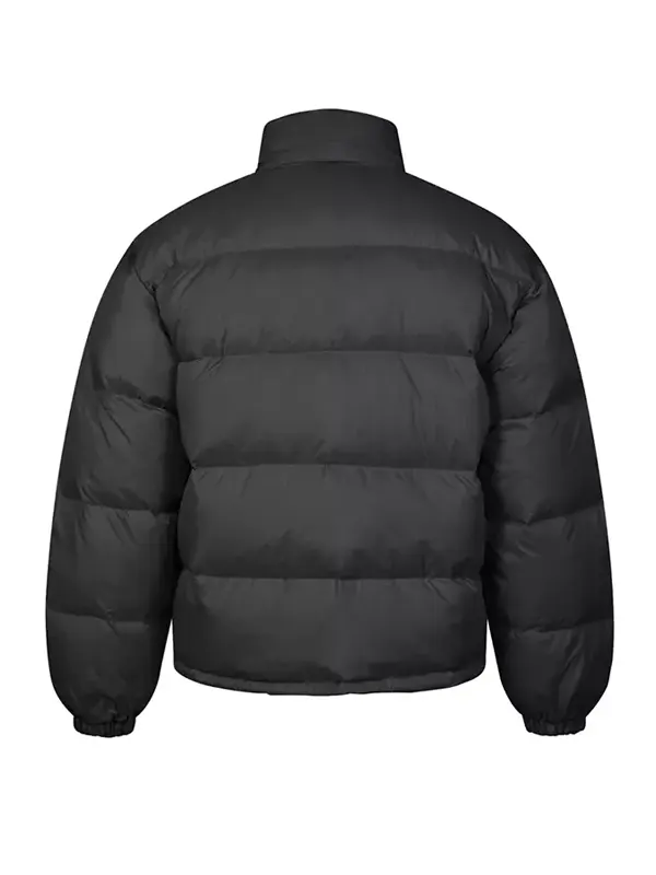 Casual Style Black Puffer Jacket Back