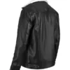 Everton Men’s Black Shearling Leather Jacket Back