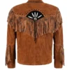 Gilbert Men’s Suede Fringe Jacket Back