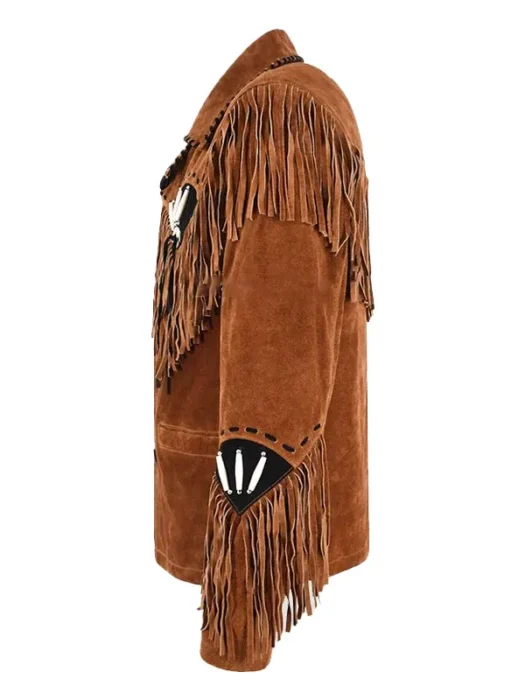 Gilbert Men’s Suede Fringe Jacket site look