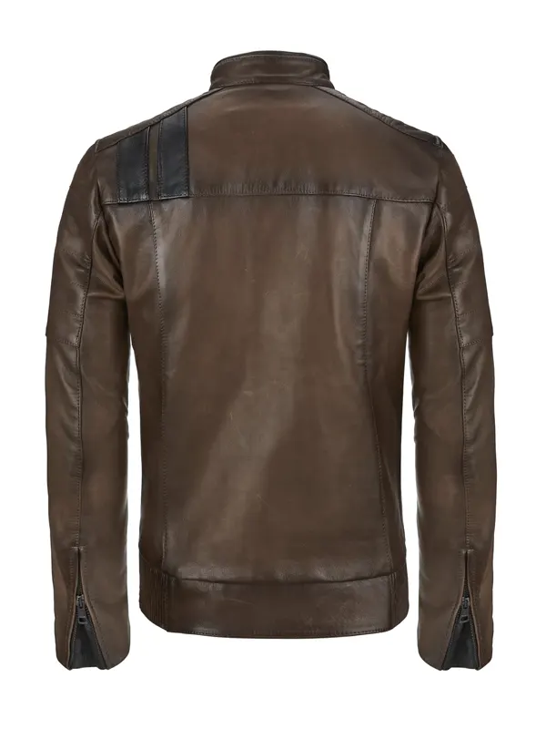 Lindsey Men’s Brown Vintage Jacket Back