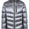 Men Casual Silver Down Puffer Jacket