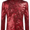 Men's Floral Suit Shiny Sequins Blazer Back