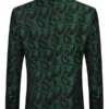 Mens Floral Tuxedo Jacket Paisley Shawl Lapel Blazer