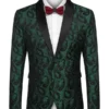 Mens Floral Tuxedo Paisley Shawl Blazer