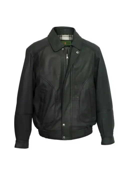 Men’s Leather Blouson Jacket