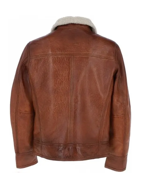 Men’s Nappa Leather Jacket Back