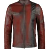 Preston Men’s Red Rider Leather Jacket