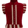 Tudor Renaissance Red Velvet Vest