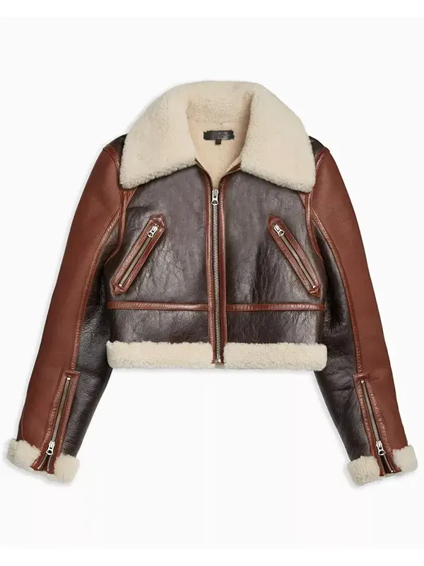 Women Stylish B3 Bomber Cropped Aviator Jacket