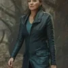 Ash vs Evil Dead Lucy Lawless Black Leather Coat