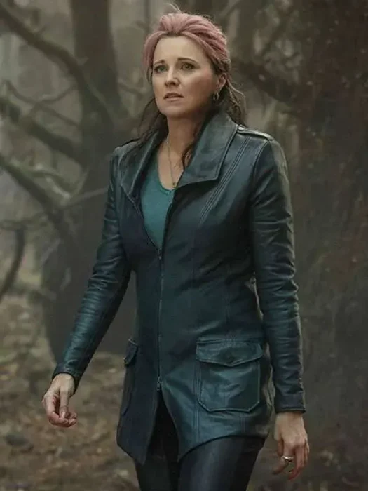 Ash vs Evil Dead Lucy Lawless Black Leather Coat