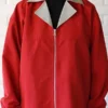 Beyond Journey’s End Frieren Full-Zip Cotton Red Jacket