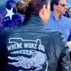 Casey Desantis Where Woke Goes To Die Jacket Back