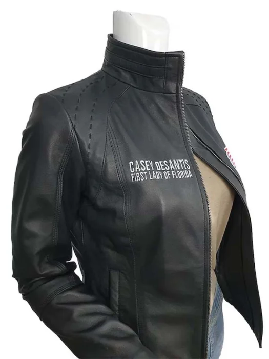 Casey Desantis Where Woke Goes To Die Leather Jacket