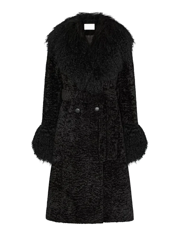 Charlotte Simone Taylor Swift Black Fur Coat