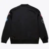 Chicago Bulls Black Out Satin Jacket Back