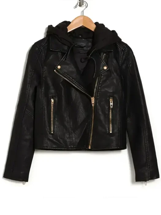 Christina Hall Christina on the Coast Hooded Leather Jacket